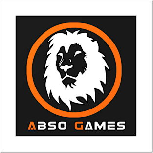 Absogames white lion Posters and Art